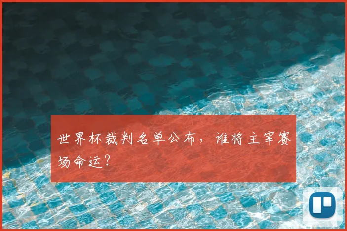 世界杯裁判名单公布，谁将主宰赛场命运？